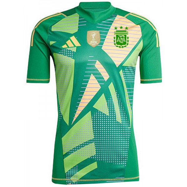 Argentina green goalkeeper jersey soccer uniform men's sportswear football kit top shirt 2024-2025